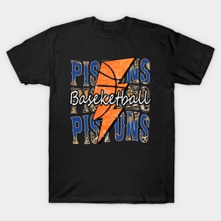 Graphic Basketball Pistons Proud Name Vintage T-Shirt